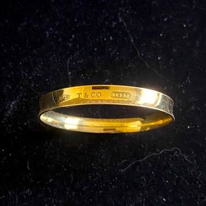Tiffany & Co. 18K Yellow Gold 1837 Bangle